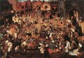 Batalla de Carnaval y Cuaresma género campesino Pieter Brueghel el Joven